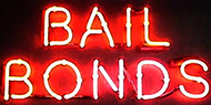 Bail Bonds neon orange sign